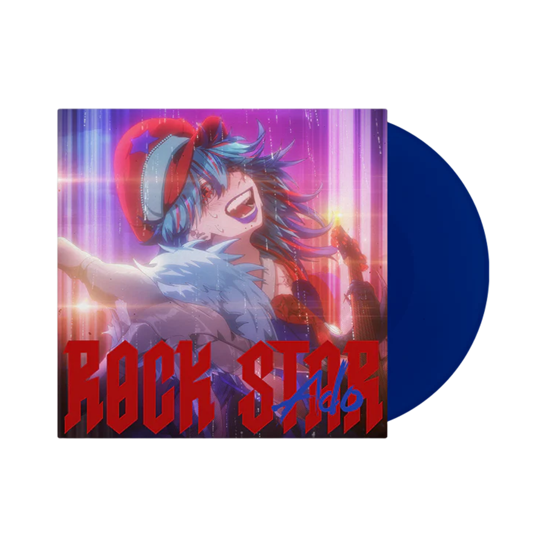 - Ado Rockstar/Instrumental 7 inch LP Sapphire Blue