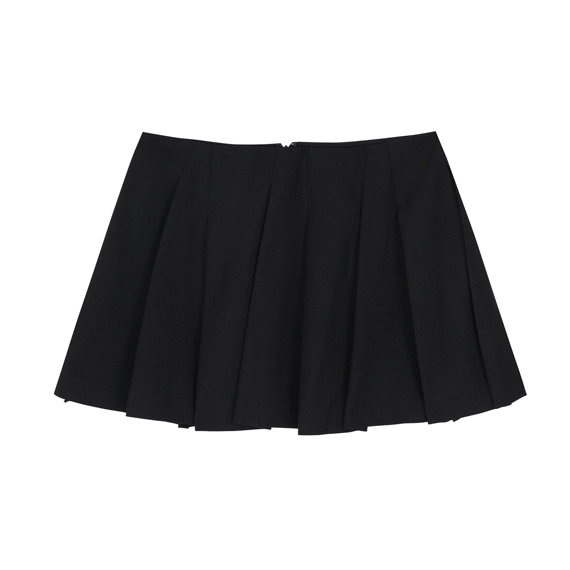 WH3SK313BK (W) SONGZIO Bias Fold Mini Skirt Black