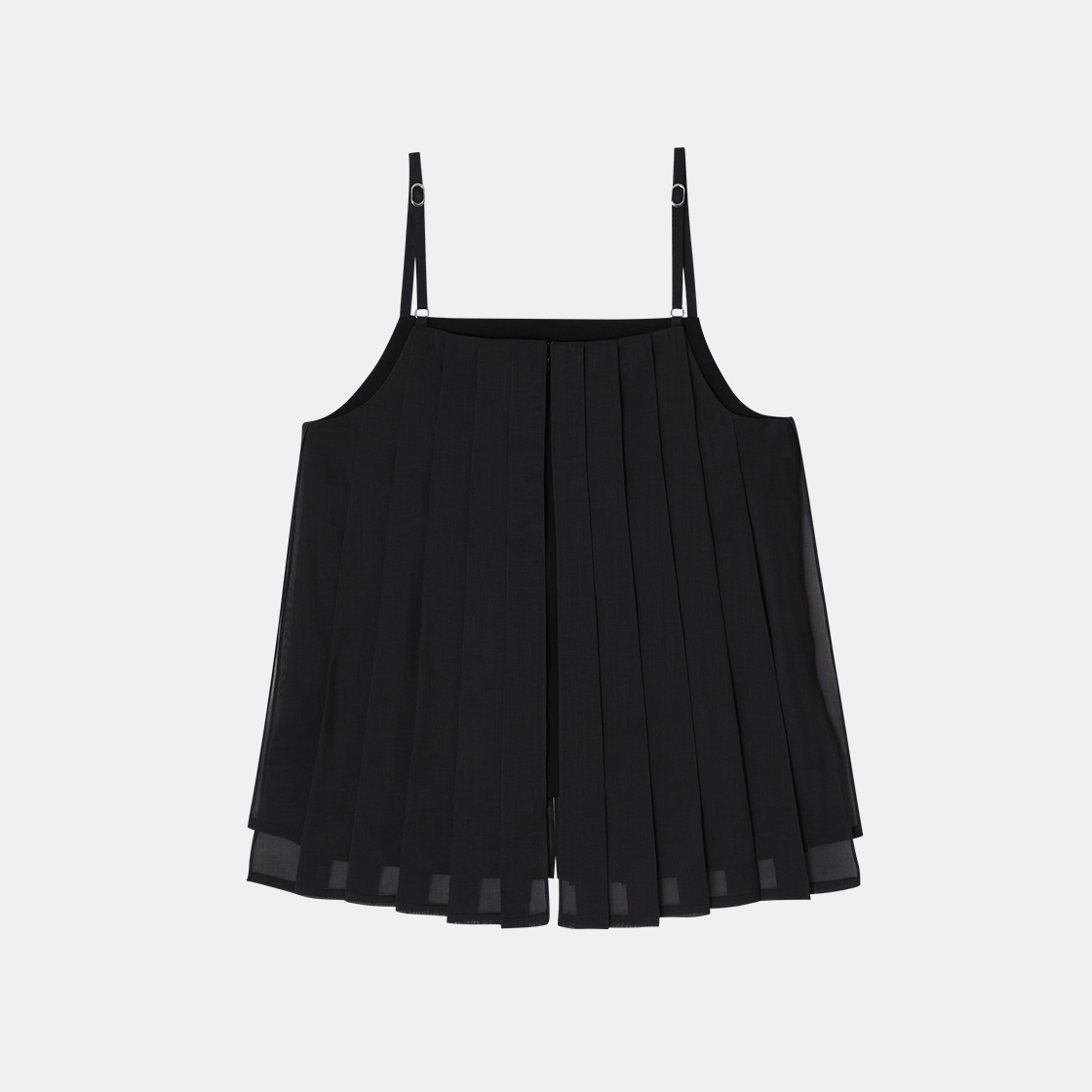 (W) 송지오 컬렉션 플리츠 윙 슬리브리스 블랙((W) SONGZIO COLLECTION Pleats Wing Sleeveless Black) - 2
