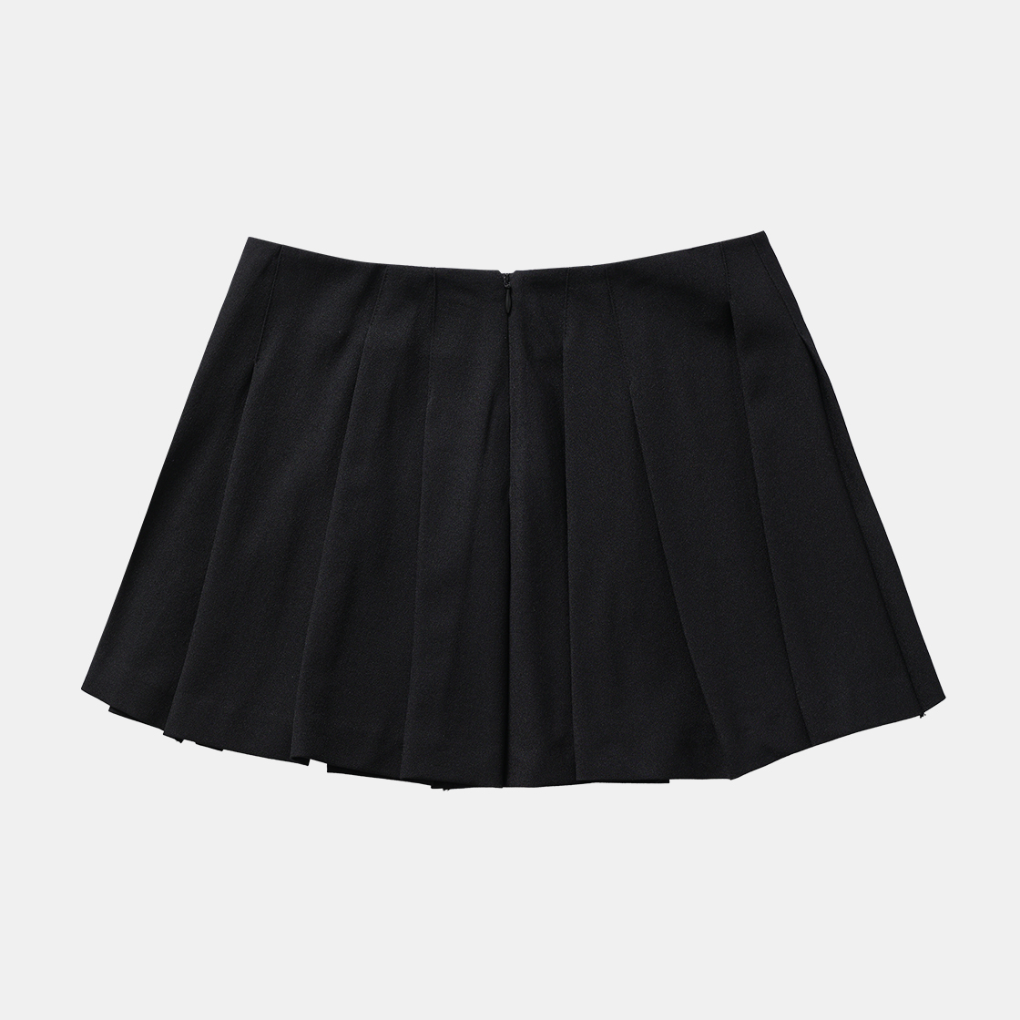(W) 송지오 바이어스 폴드 미니 스커트 블랙((W) SONGZIO Bias Fold Mini Skirt Black) - 2