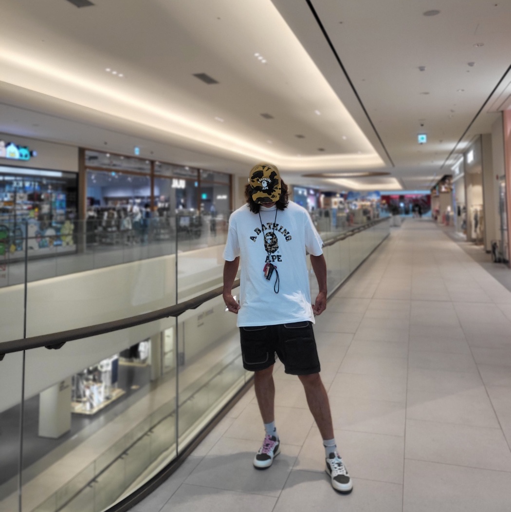 BAPE 1st Camo College Mesh Cap Yellow, Jordan 1 x Travis Scott Retro Low OG SP Reverse Olive 착용 스타일 - 2