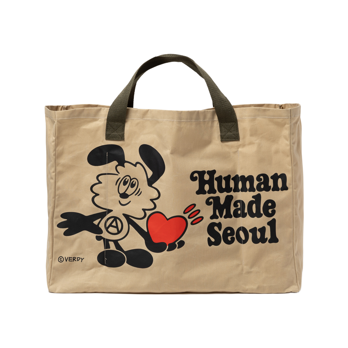 휴먼 메이드 x 베르디 디코이 토트 베이지 - 잠실 스토어 한정 | Human
