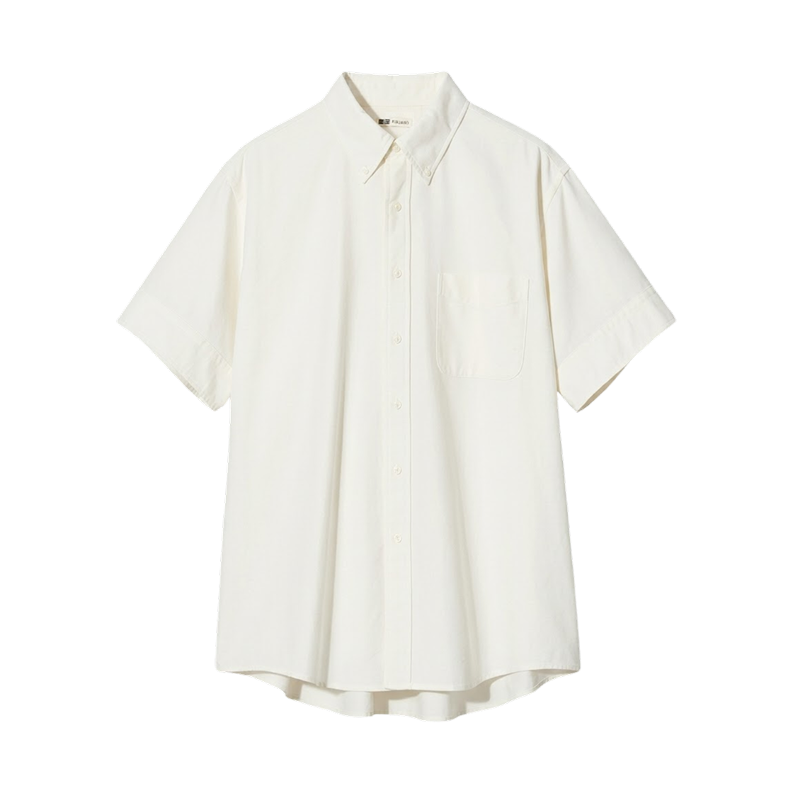 487897-30 Uniqlo x F.Risso Oxford Oversized Short Sleeve Shirt Natural