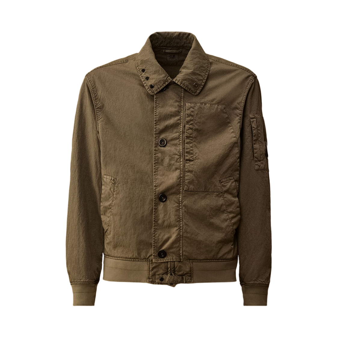 20CMOW073A110540S610 C.P. Company Panama-R Bomber Jacket Moss Gray Green - 26SS