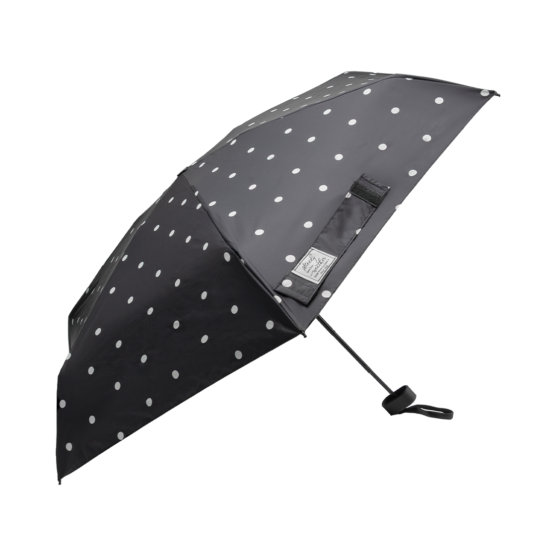 누아트스튜디오 OYW 글로우 5단 수동 우양산 도트 블랙(NUART STUDIO OYW Glow 5-Fold Manual Sun & Rain Umbrella Black Dot) - 3