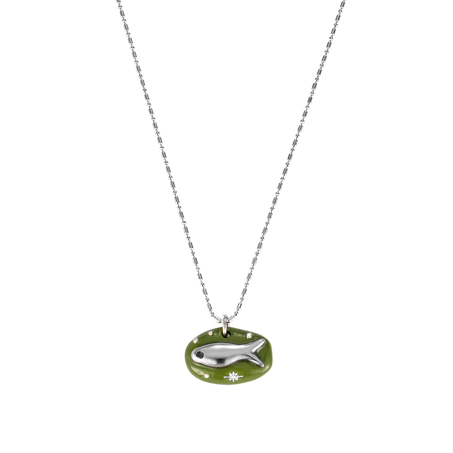 엔프프 미노우 네크리스 그린(Nff Minnow Necklace Green) - 1