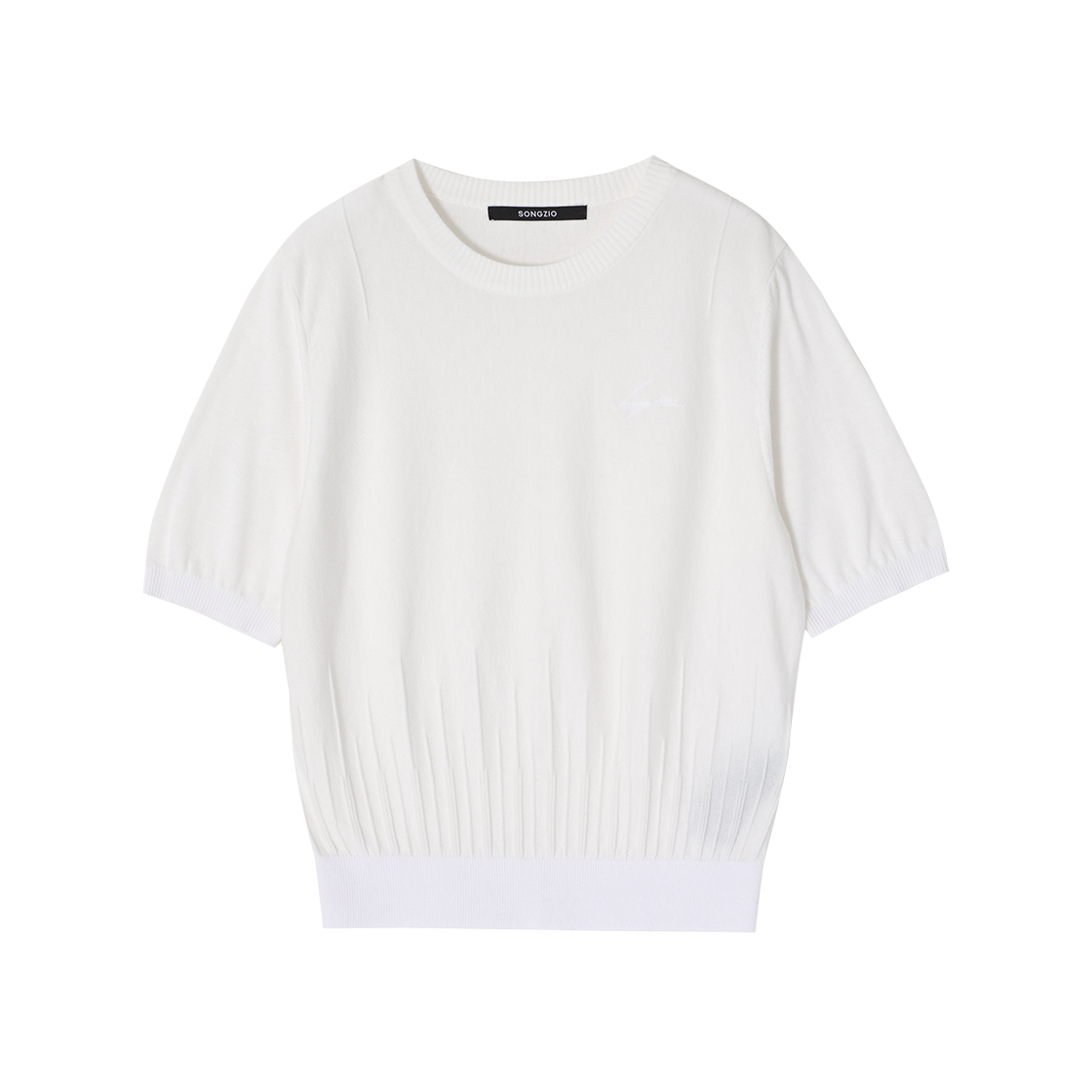 WH3KT707IV (W) SONGZIO COLLECTION Underdart Crewneck Knit Ivory
