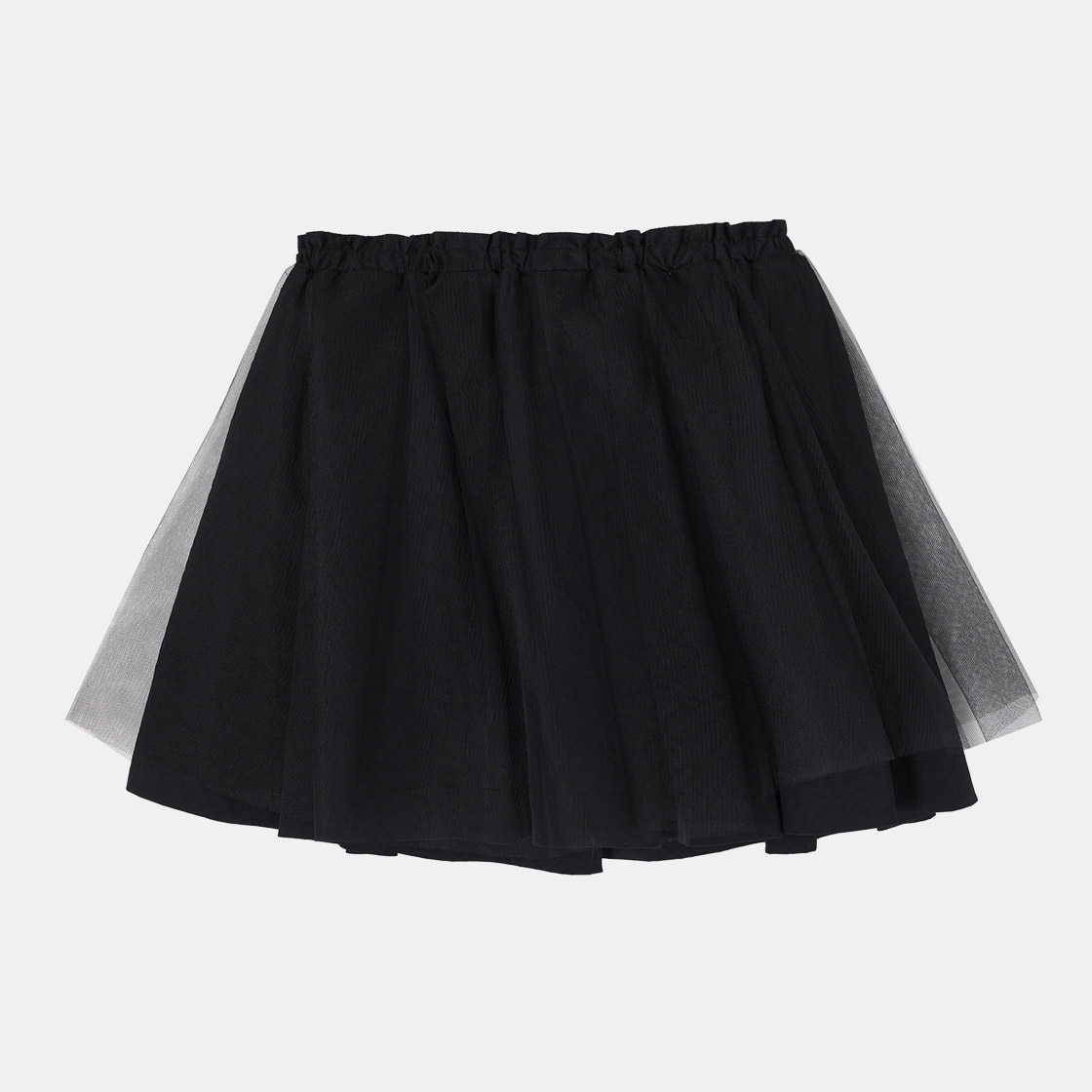 (W) 송지오 베일드 미니 스커트 블랙((W) SONGZIO Veiled Mini Skirt Black) - 2