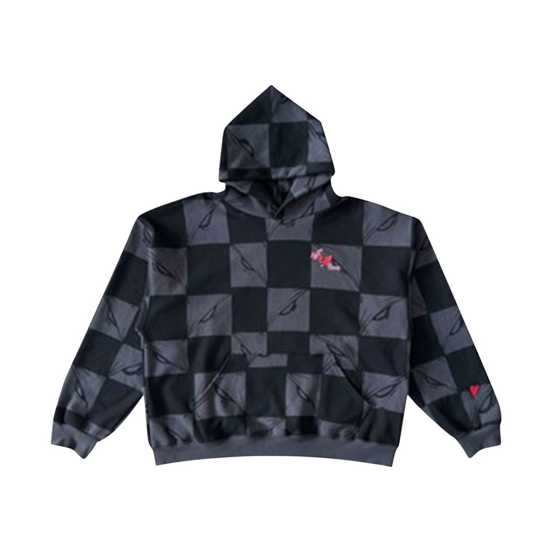 안티 프로모 99 아이즈 후드 블랙 그레이(Anti Promo 99 Eyez Hoodie Black Grey)