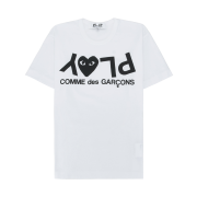 Play Comme des Garcons Printed Logo T-Shirt White