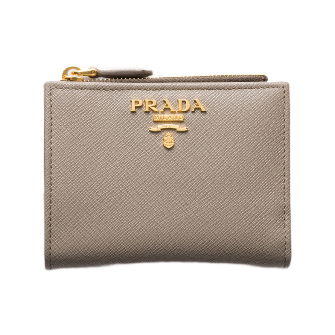 1ML050-ZLP-F04WU Prada Small Saffiano Leather Wallet Clay Water Lily