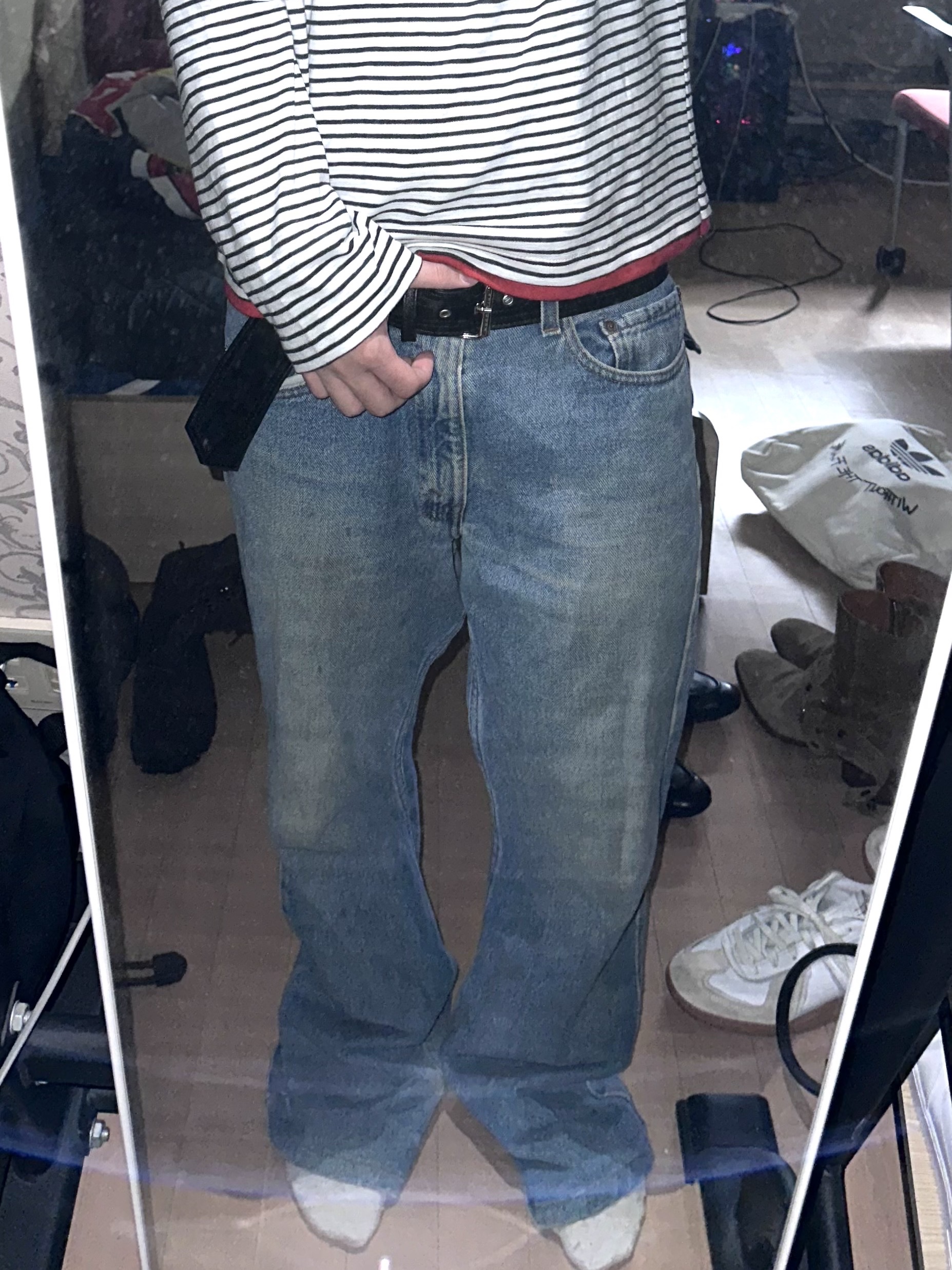 Maison Margiela Calfskin Replica Sneakers 착용 스타일 - 2