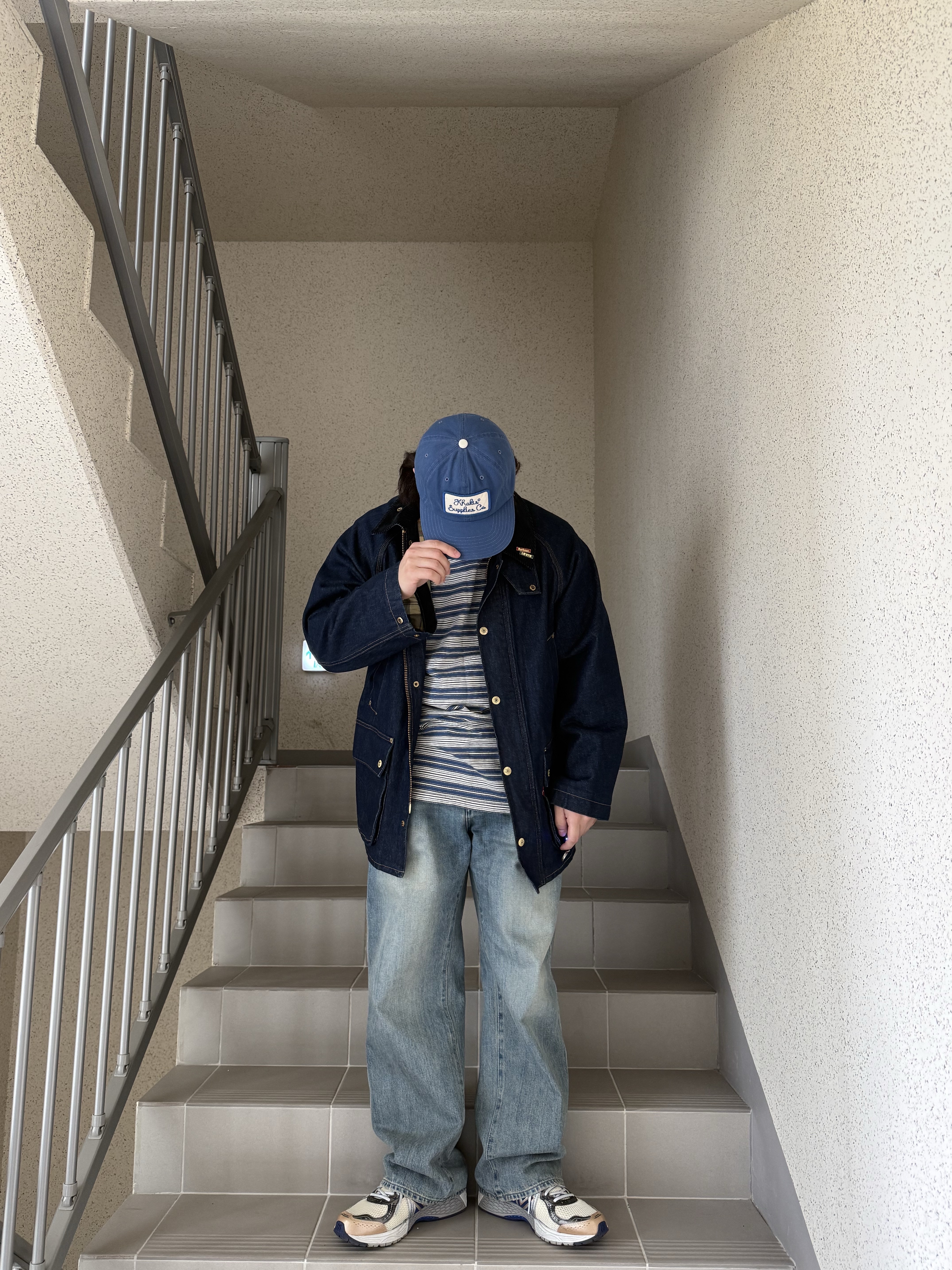 New Balance x Aime Leon Dore 860v2 Blue 착용 스타일 - 4