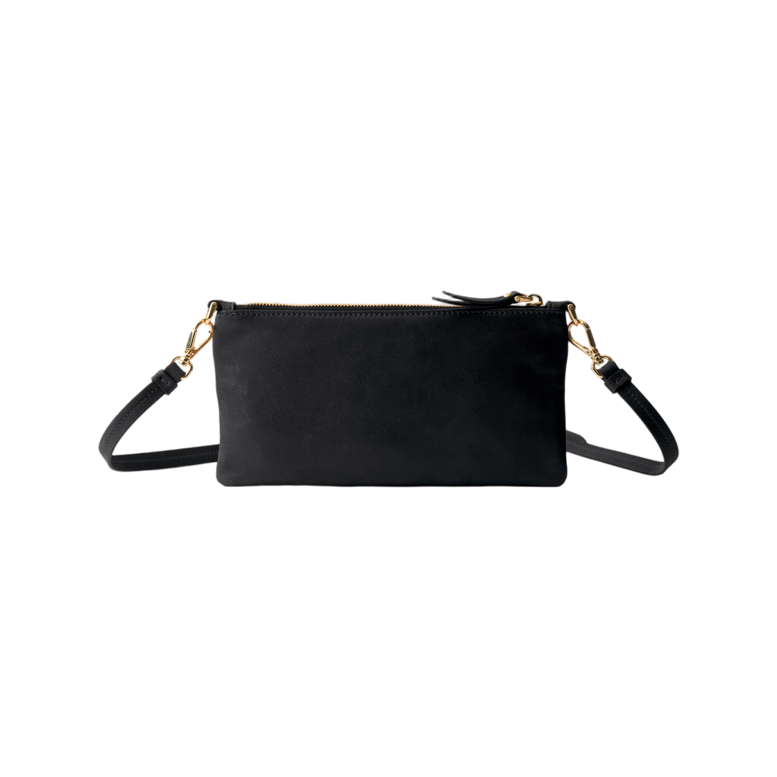 프라다 나파 레더 월렛 숄더 스트랩 블랙(Prada Nappa Leather Wallet with Shoulder Strap Black) - 2