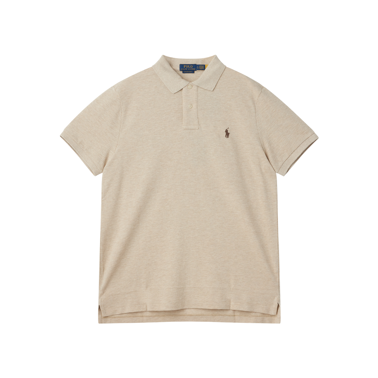 KM6CTSSRL49BG [10% 적립] Polo Ralph Lauren Custom Slim Fit Mesh Polo Shirt Expedition Dune Heather - 26FW