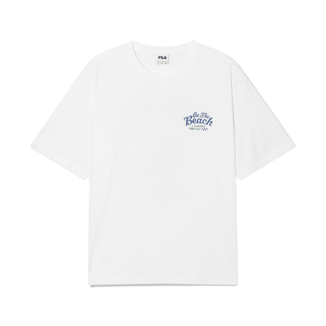 [6% 적립] 휠라 Coldwave+ 온더비치 반팔티 화이트([6% 적립] FILA Coldwave Beach T-Shirt White)