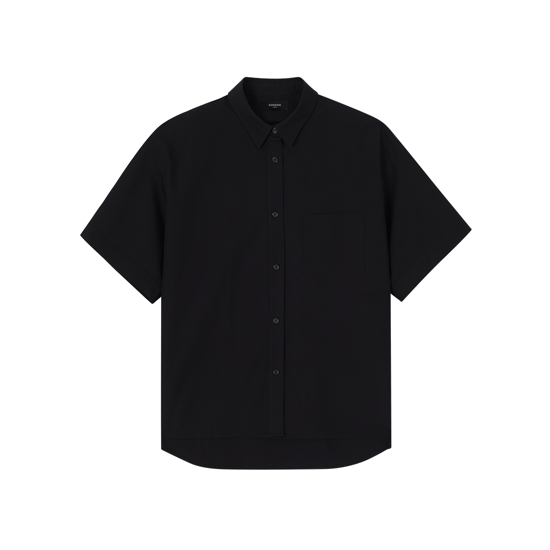 WH3SH308BK (W) SONGZIO Signature Slit Half Shirt Black