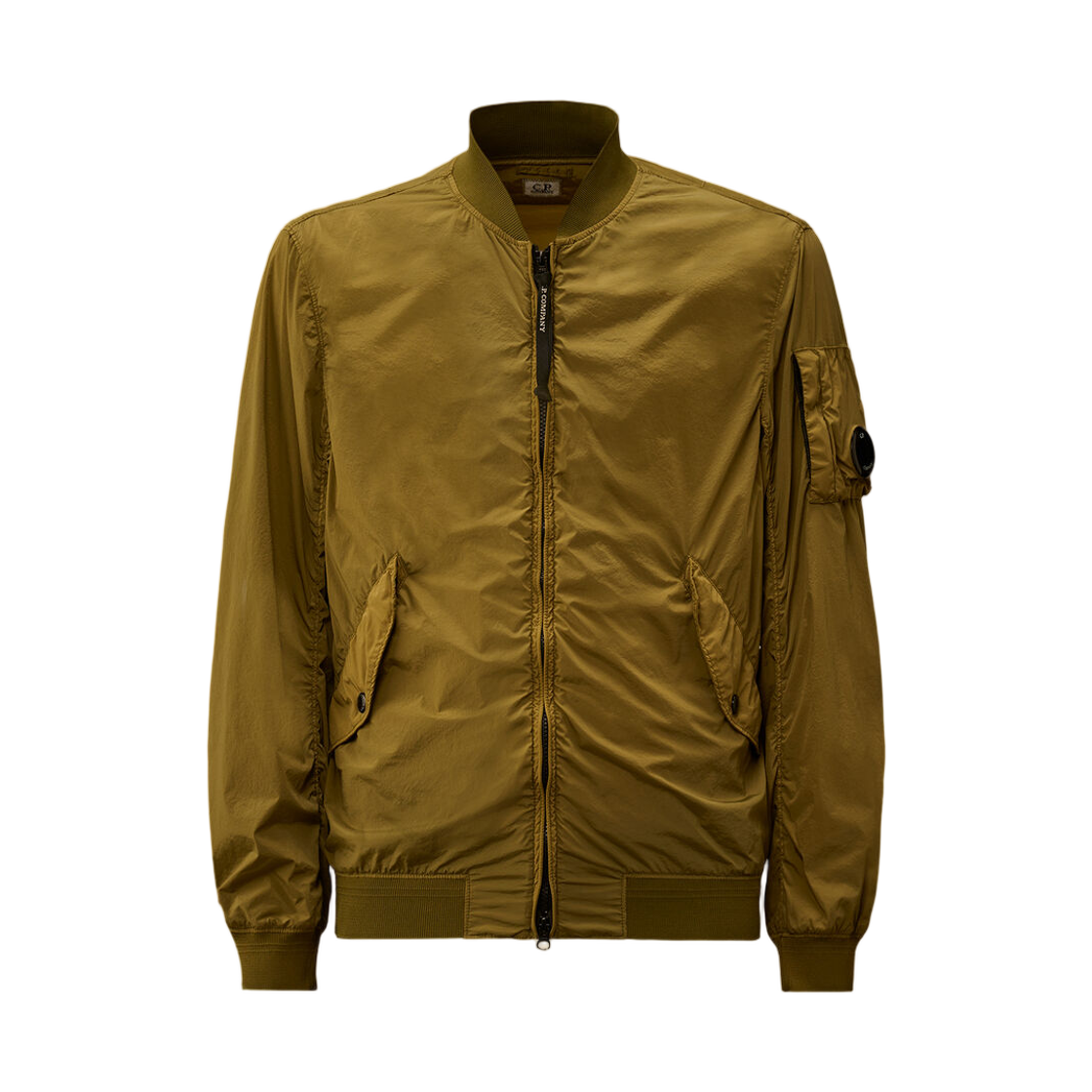 20CMOW152A005864G644 C.P. Company Nycra-R Lens Bomber Jacket Dried Herb Green - 26SS