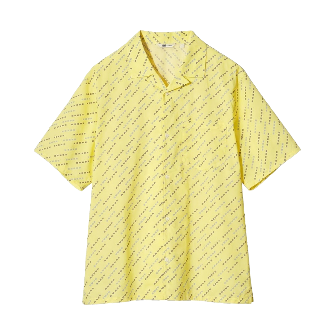 489136-43 Uniqlo x F.Risso Broad Printed Short Sleeve Shirt A Yellow