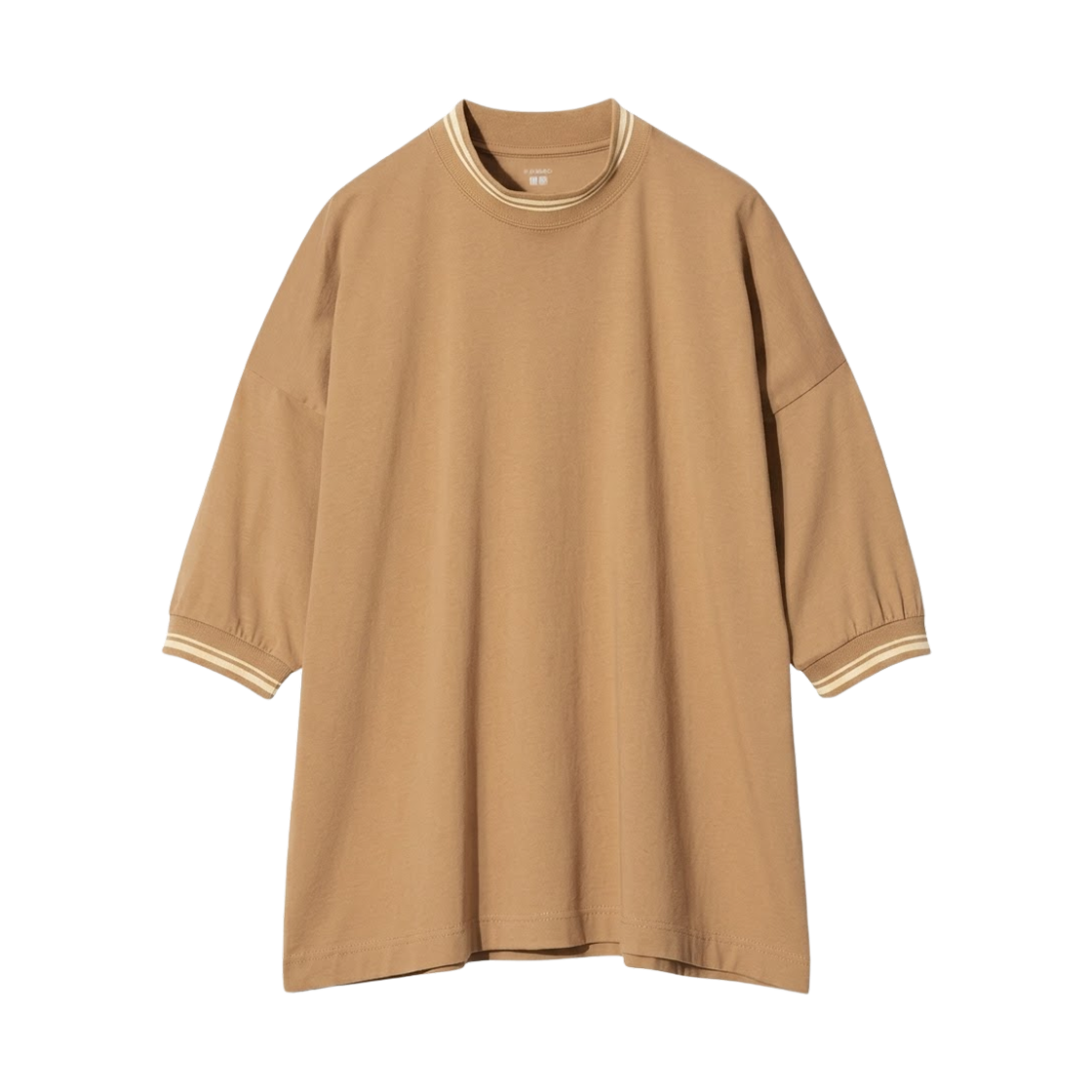 487898-34 Uniqlo x F.Risso Supima Cotton Oversized T-Shirt Brown