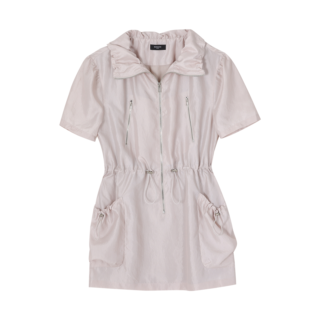 WH2OP312LG (W) SONGZIO Cocoon Zip Up One Piece Light Grey