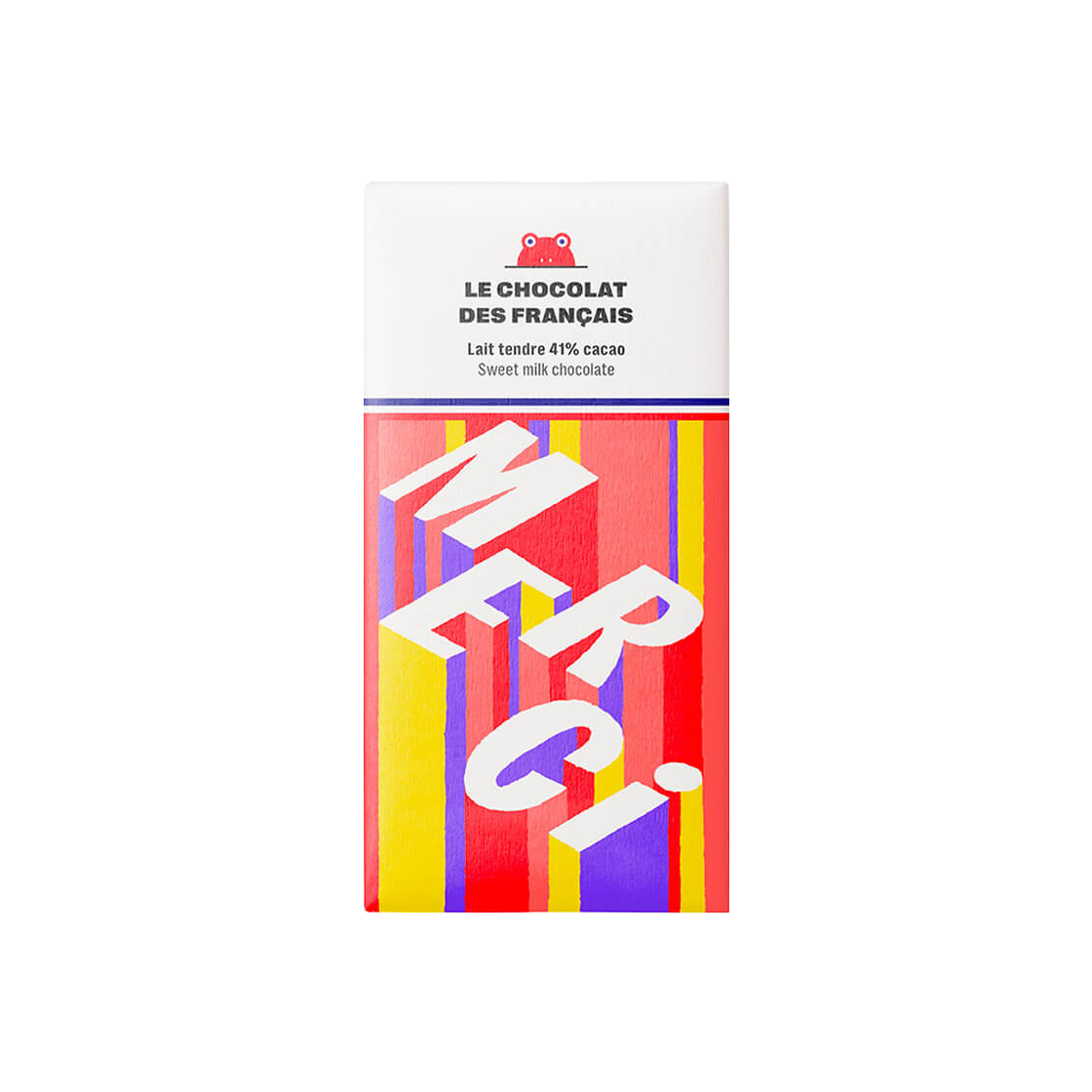 르쇼콜라데프랑세즈 메르시 밀크 초콜렛 바(LE CHOCOLAT DES FRANCAIS Merci Milk Chocolate Bar)