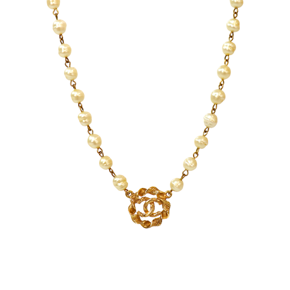 ITM8B3R7M3FD Chanel Gold CC Pearl Necklace