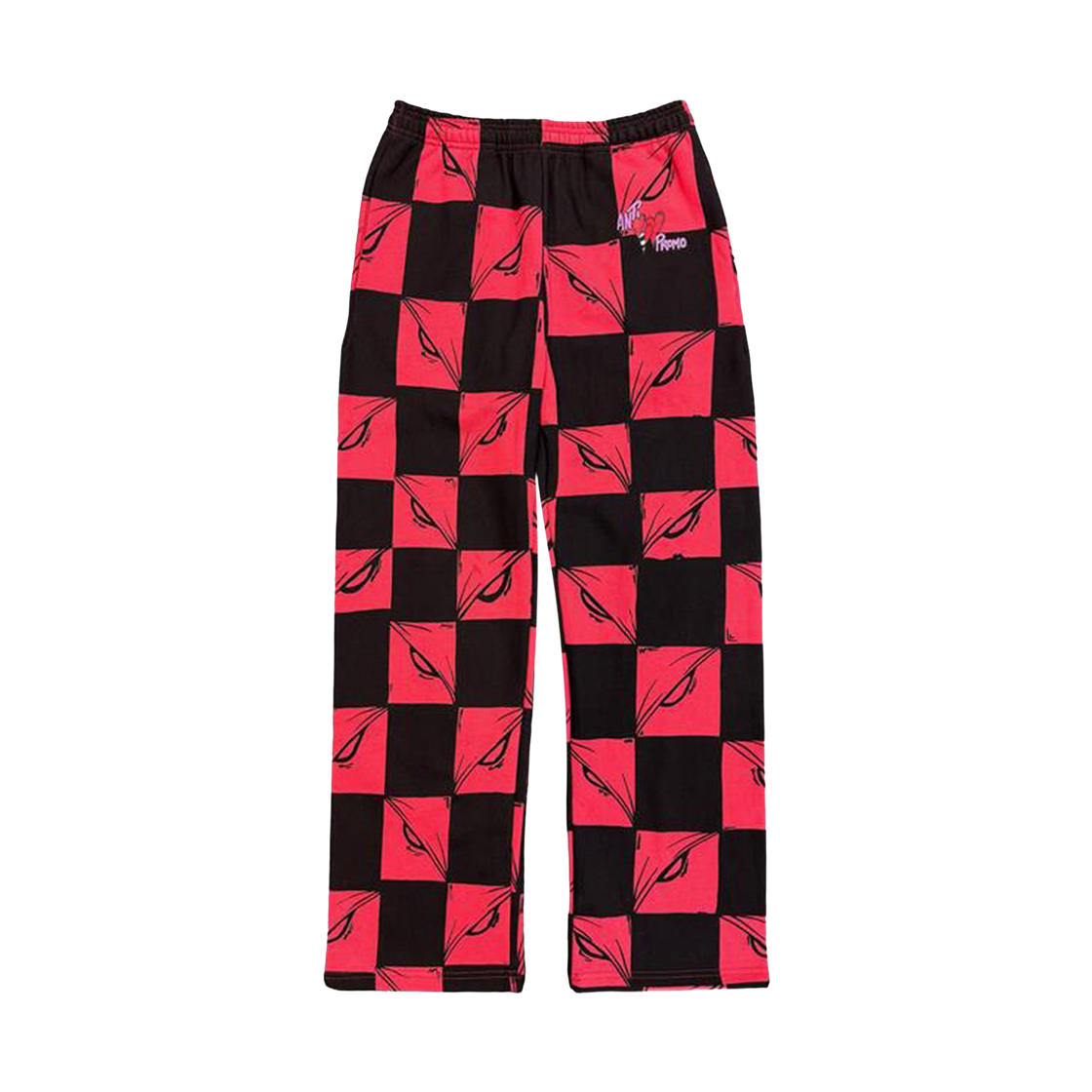 안티 프로모 99 아이즈 스웨트팬츠 블랙 레드(Anti Promo 99 Eyez Sweatpants Black Red)