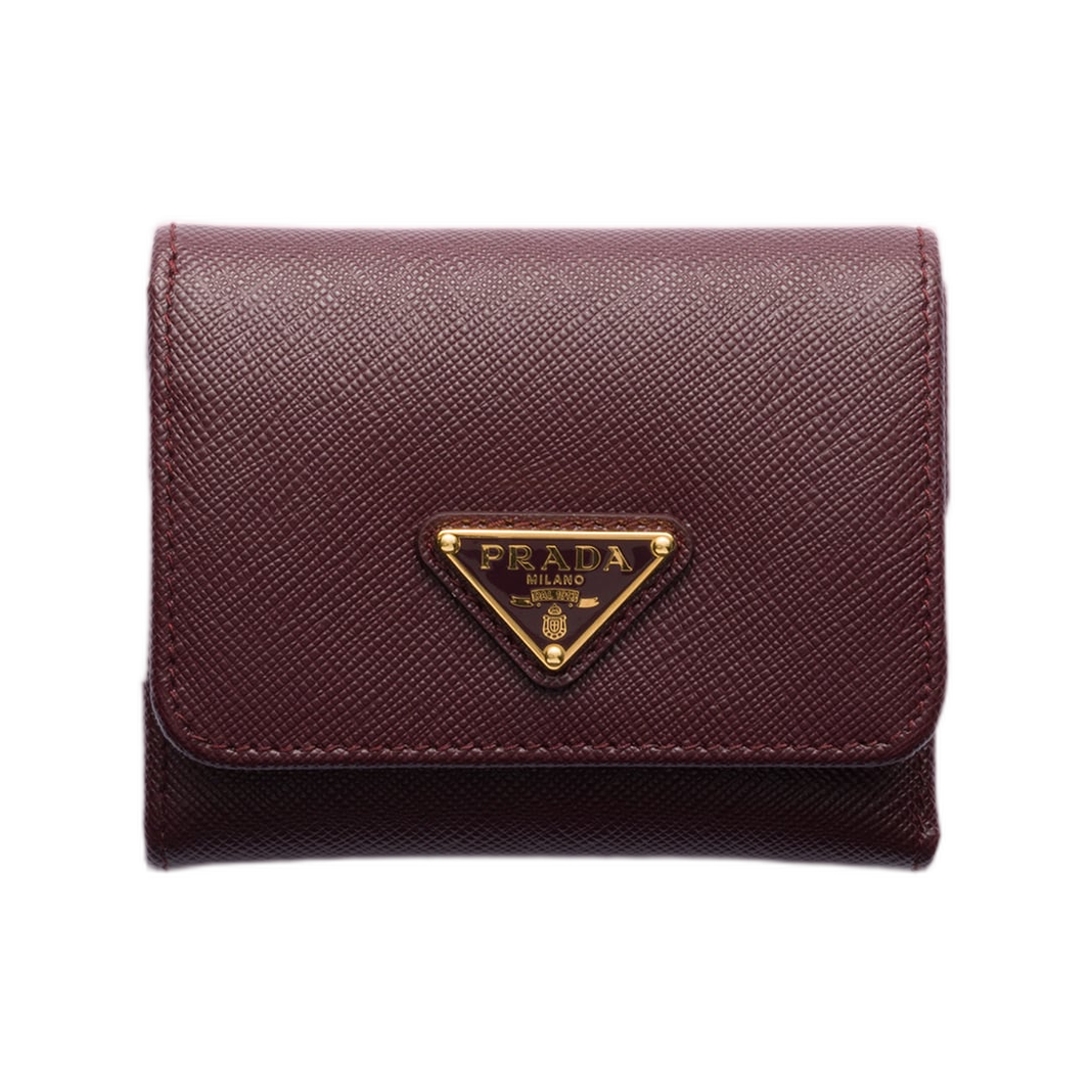 1MH043-QHH-F0007 Prada Small Saffiano Leather Wallet Burgundy