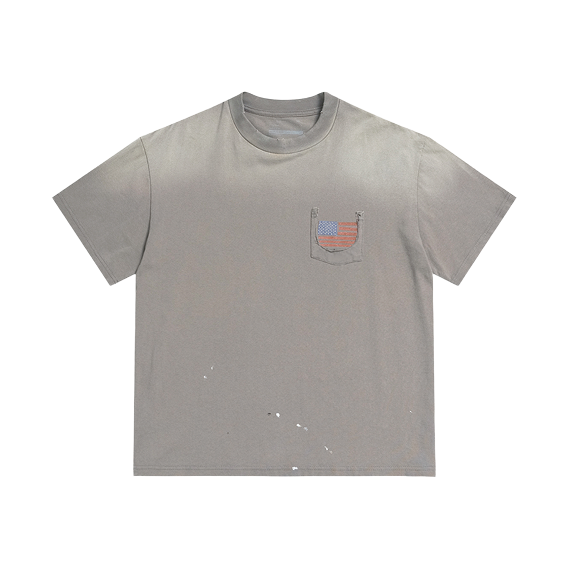 에스티유 유에스에이 플래그 티셔츠 베이지(STU USA Flag T-Shirt In Beige)