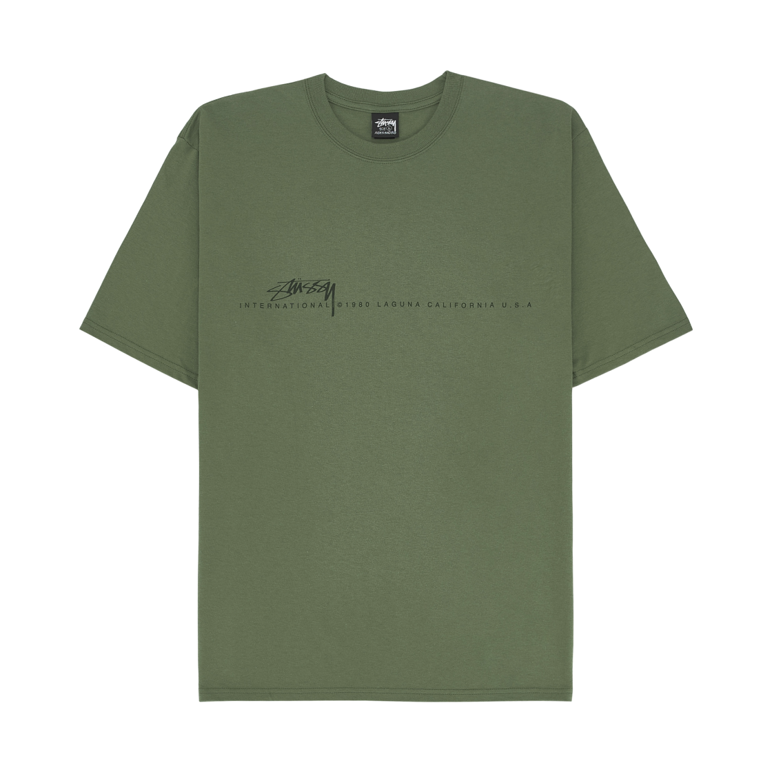 1905080 Stussy Smooth 80 T-Shirt Olive