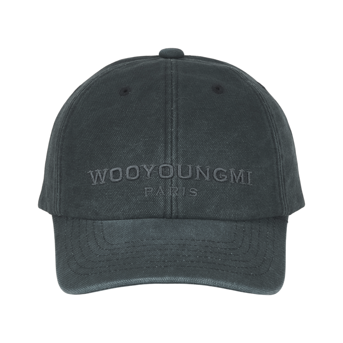 우영미 다잉 로고 볼캡 그레이 - 26SS(Wooyoungmi Dyeing Logo Ball Cap Grey - 26SS) - 2
