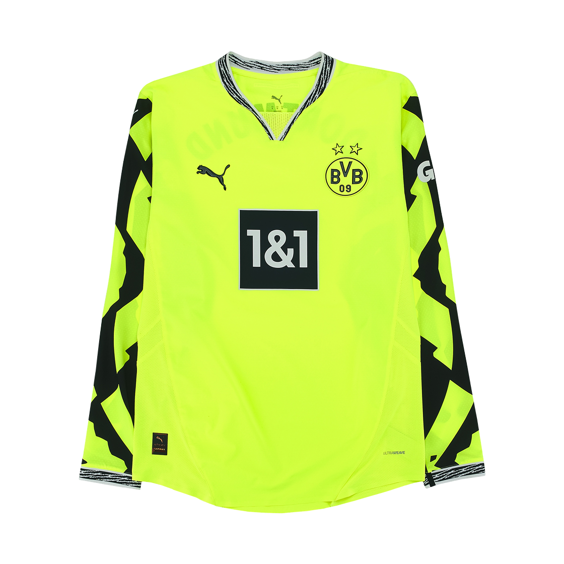 776141-04 Puma Borussia Dortmund Anniversary Authentic Long Sleeve Jersey Yellow (Non Marking Ver.)