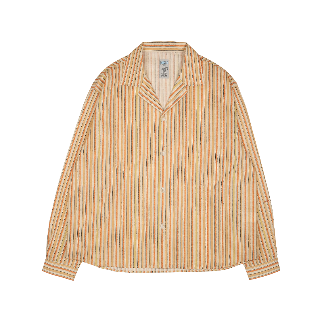 A-170 mmogarden Crayon Stripe Shirts Orange