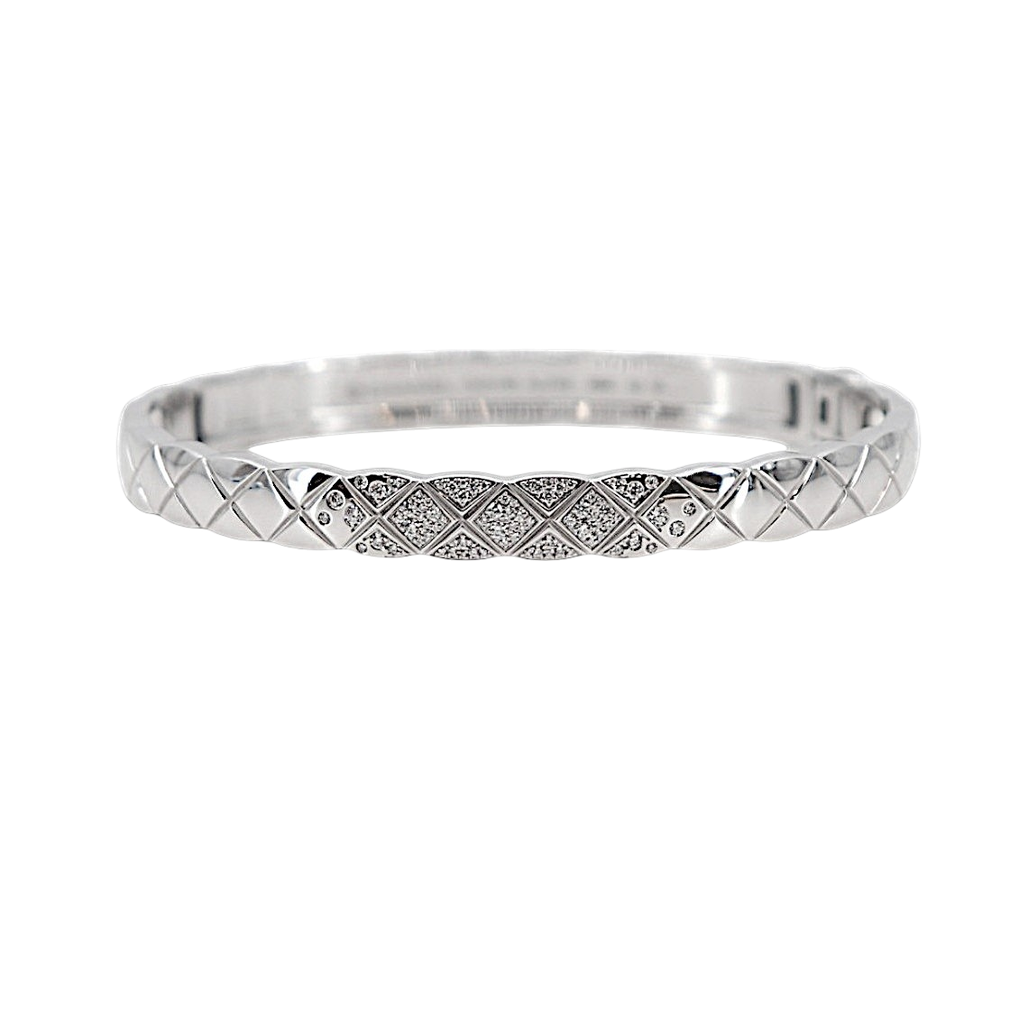 샤넬 코코 크러쉬 브레이슬릿 M 다이아 화이트골드 J11162(Chanel Coco Crush Bracelet Diamond White Gold J11162)