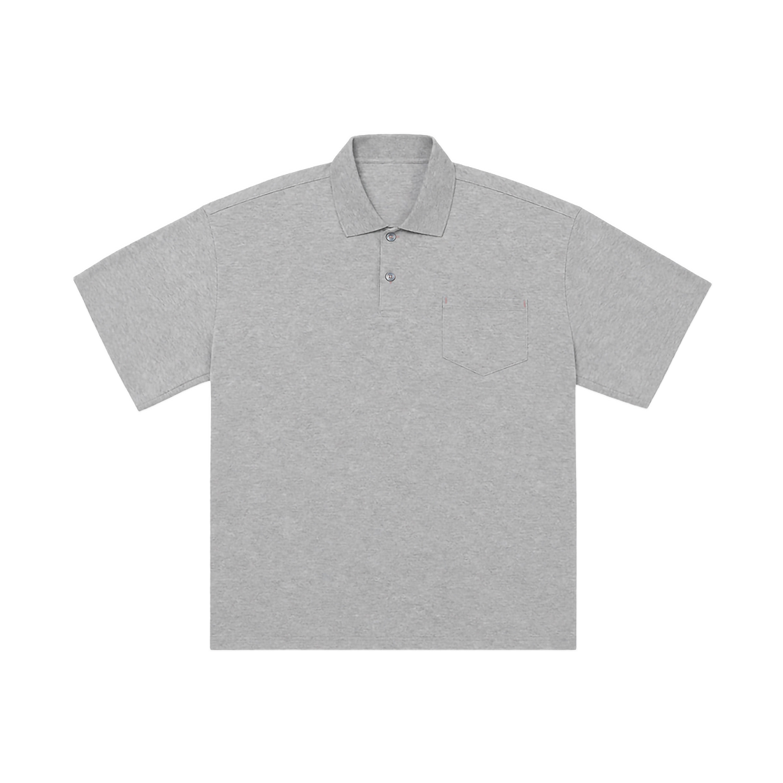 카미엔 백 플리츠 폴로 그레이(Kamien Back Pleats Polo Gray)