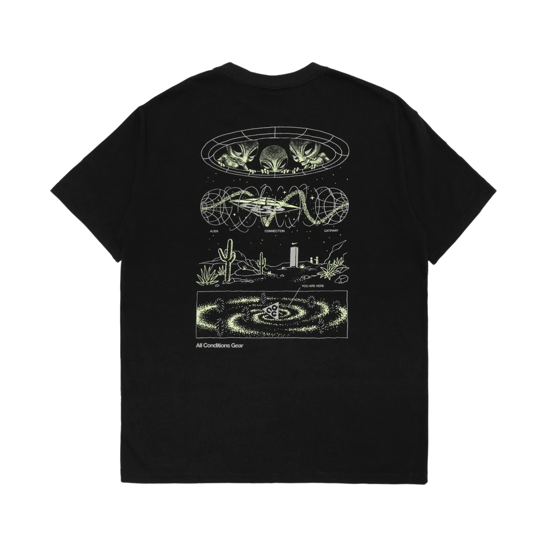 나이키 ACG 미스테리 라이츠 티셔츠 블랙 - US/EU(Nike ACG Mystery Lights T-Shirt Black - US/EU) - 2