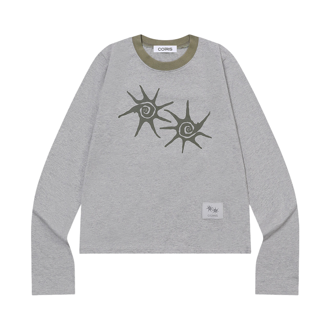 C-P00000BC Coiris Soluna R-Neck Long Sleeve T Unisex Gray