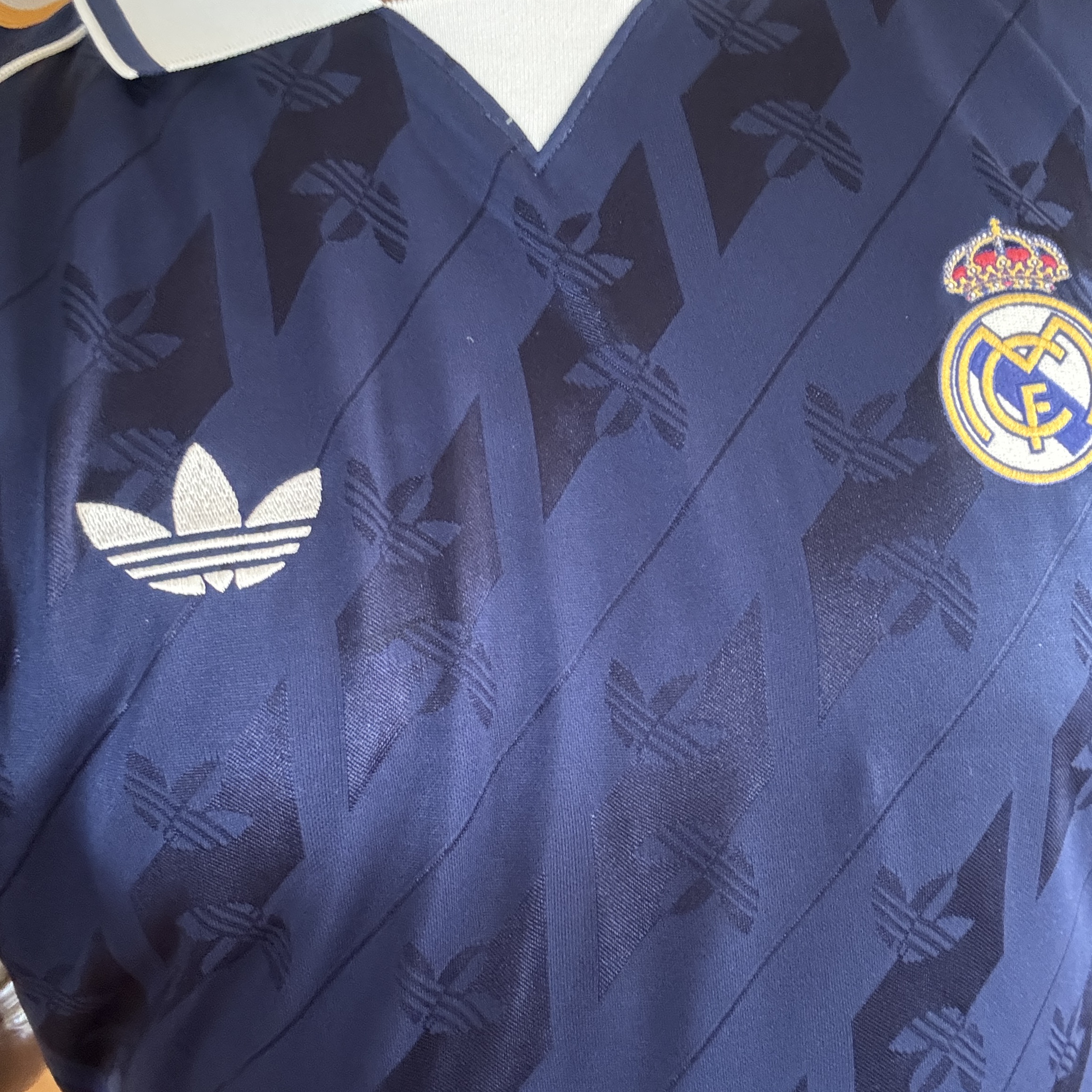 Adidas Real Madrid Originals Jersey Dark Blue - KR Sizing (Non Marking Ver.) 착용 스타일 - 2