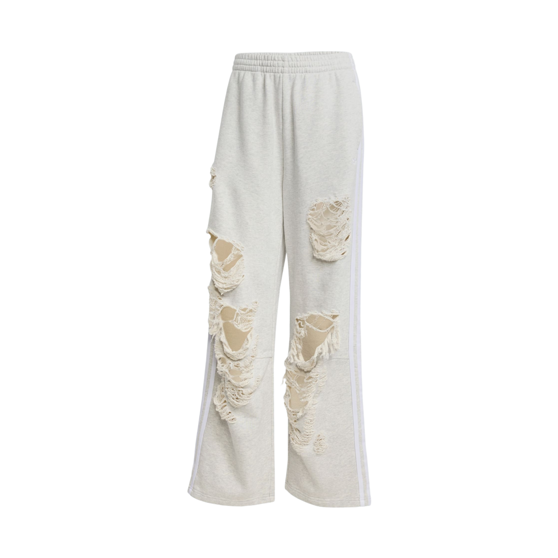 KC8822 (W) Adidas Distressed Sweatpants Light Grey Heather - KR Sizing