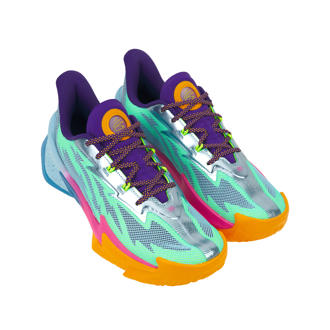 언더아머 커리 7 블루 핑크(Under Armour Curry 7 Blue Pink) - 4