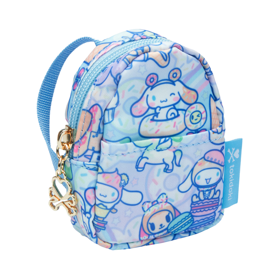 킨키로봇 토키도키 x 시나모롤 스윗 트릿 마이크로 백팩 키체인 (2503014)(KINKIROBOT tokidoki x CINNAMOROLL Sweet Treats Micro Backpack Keychain)
