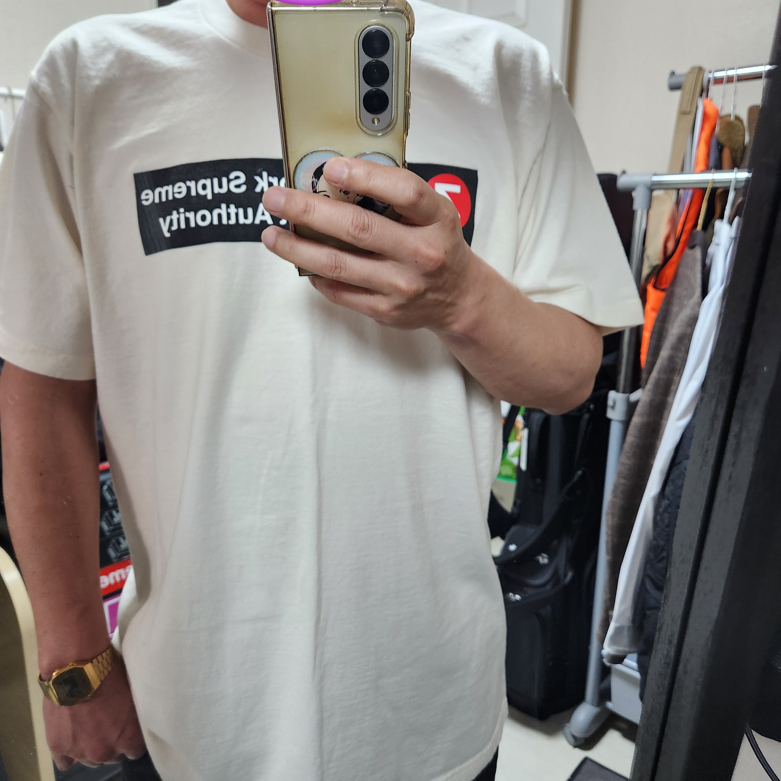 Casio A-168WG-9W, Supreme x Zoo York Transit T-Shirt Natural - 25SS ์ฐฉ์ฉ ์คํ์ผ