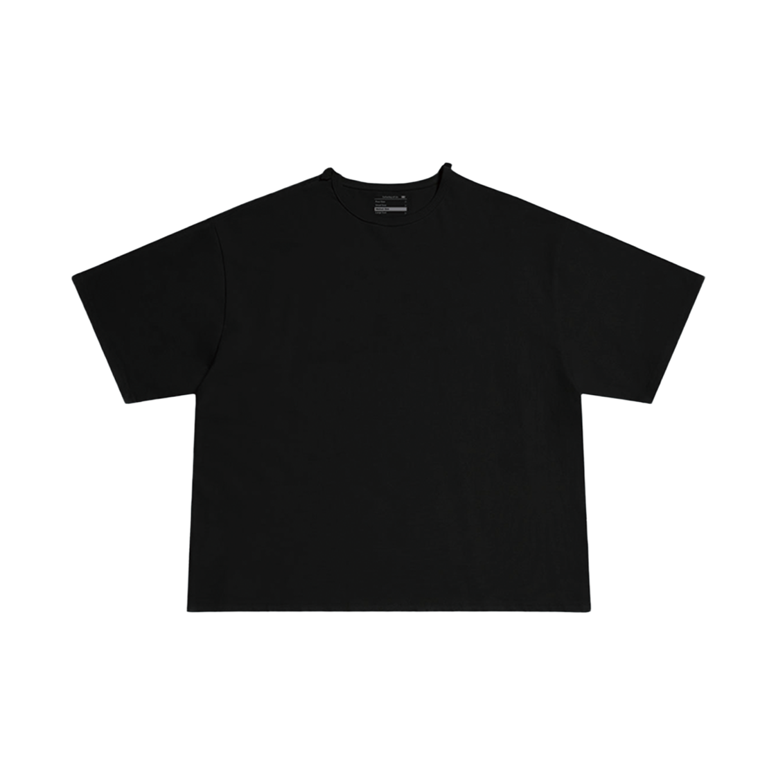 에스티유 오버랩 크롭 티셔츠 블랙(STU Overlap Crop T-Shirt In Black)