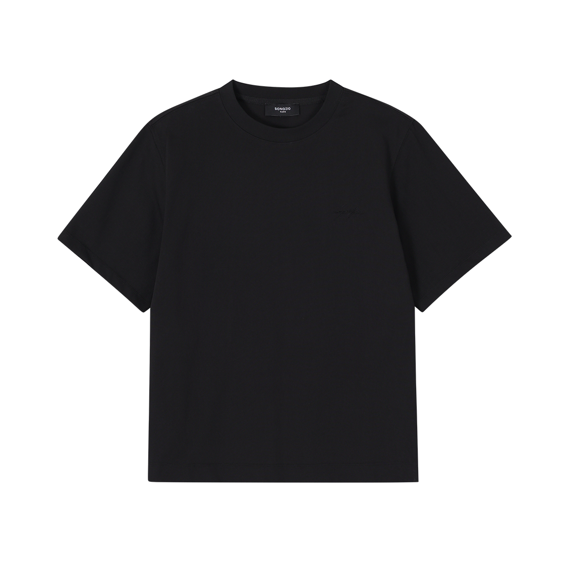 WH3TS305BK (W) SONGZIO Signature Slit T Shirt Black