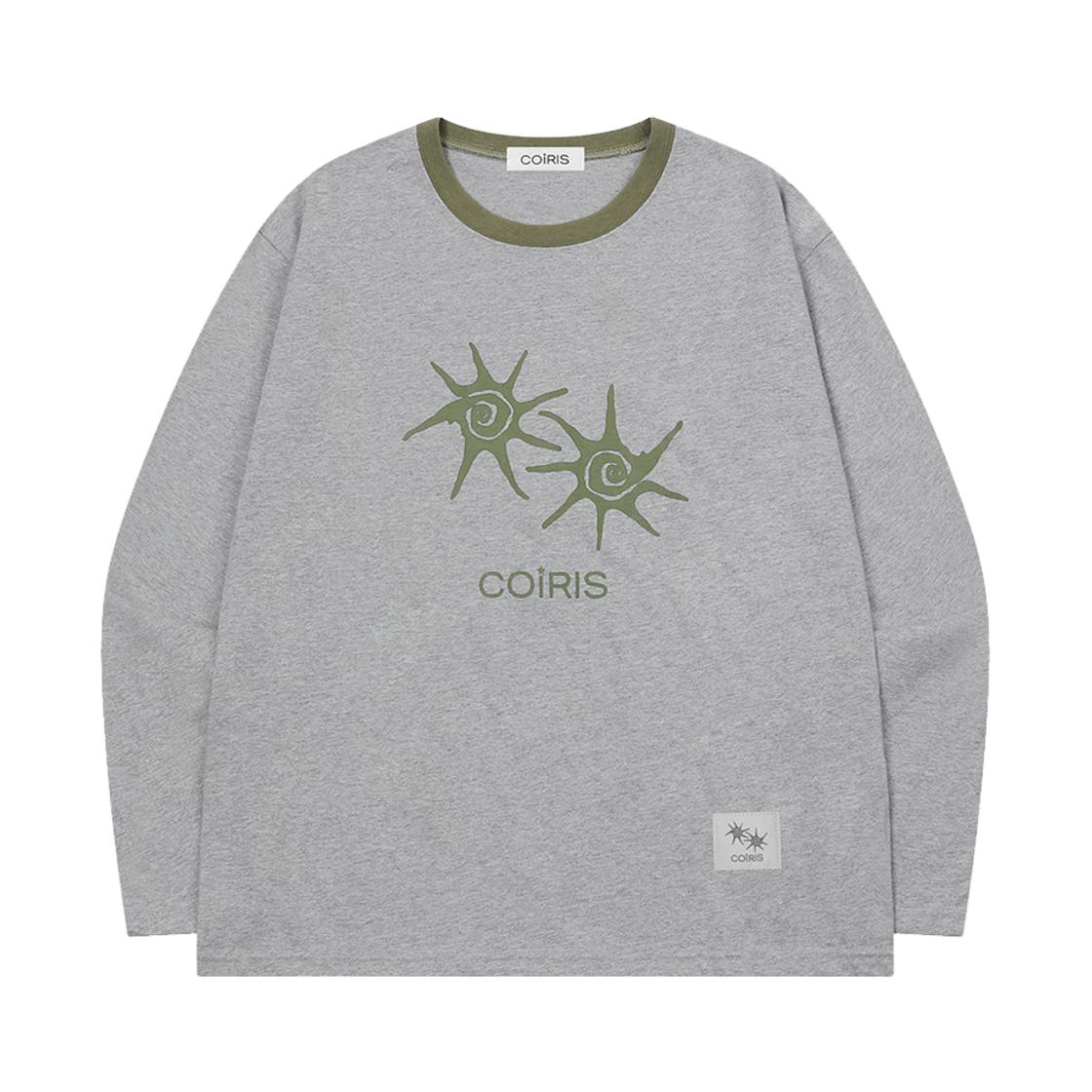 코이리스 솔루나 라운드넥 배색 긴팔 티 남녀공용 그레이(Coiris Soluna R-Neck Long Sleeve T Unisex Gray) - 3