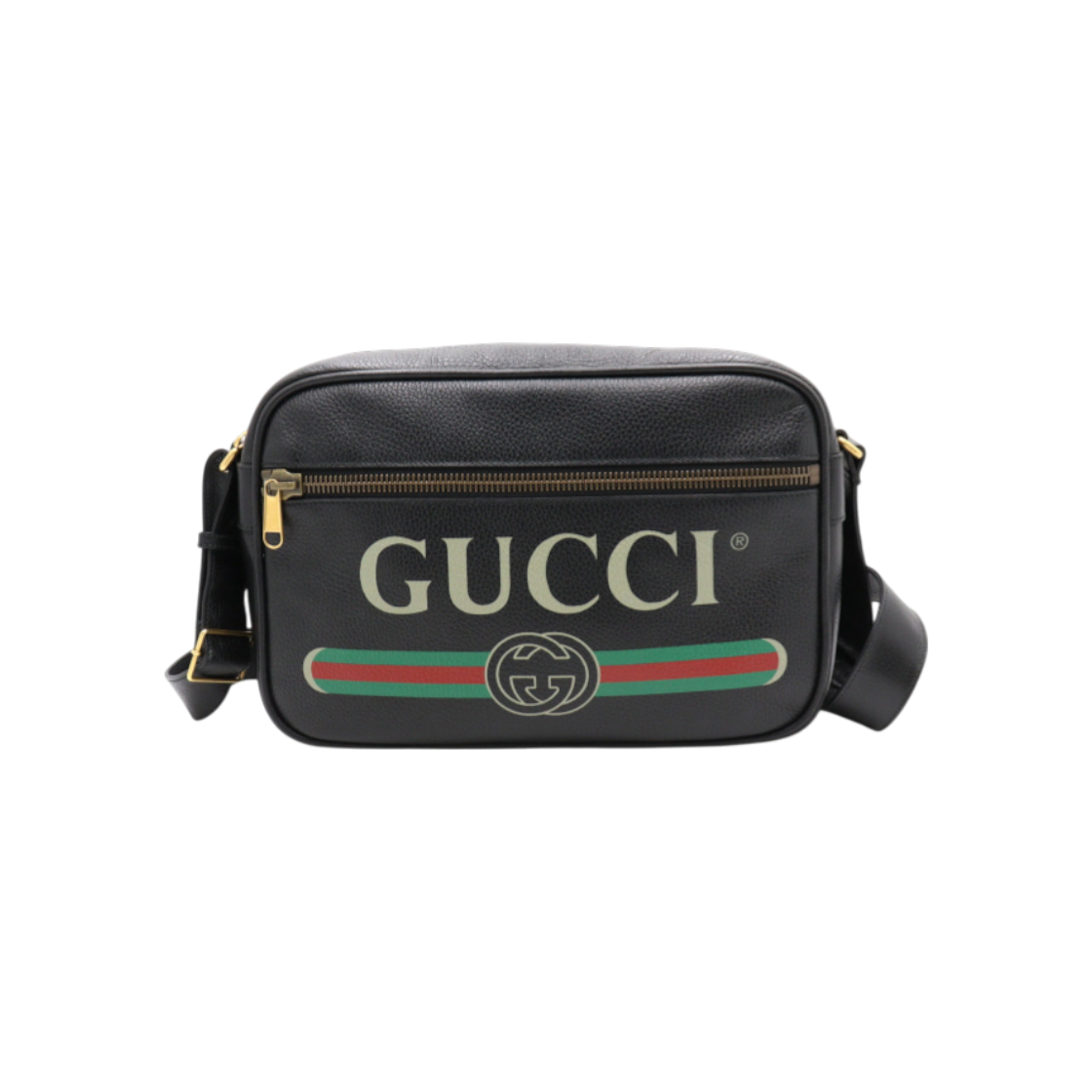 구찌 523589 블랙 띠 로고 프린트 남성 메신저 크로스백 aa42633(Gucci 523589 Black Logo Print Men Messenger Crossbody Bag) - 1