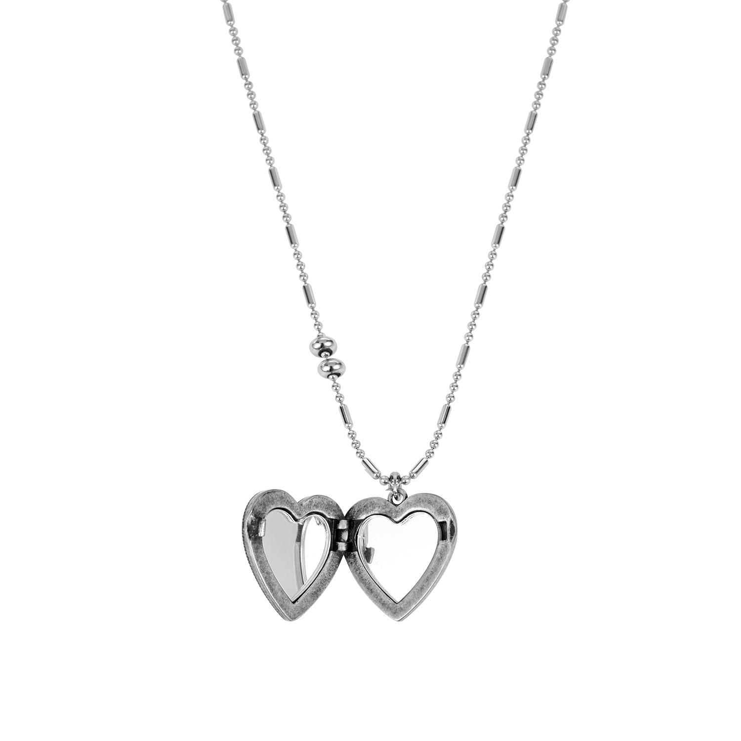 엔프프 벨렌 로켓 네크리스 블랙 실버(Nff Velen Locket Necklace Black Silver) - 2