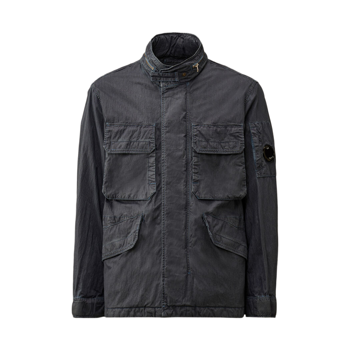 20CMOW111A110543D889 C.P. Company 50 Fili Wax Field Jacket Midnight Navy Blue - 26SS