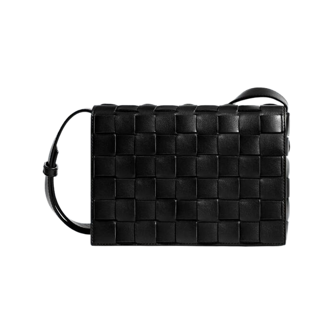 876364V6SO01089 Bottega Veneta Orto Messenger Black